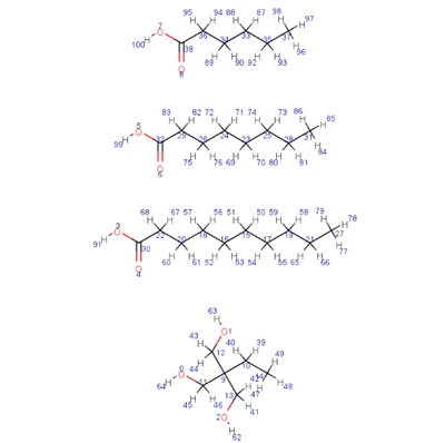 trimetilolpropan trikaprilat/trikaprat CAS 68130-52-9